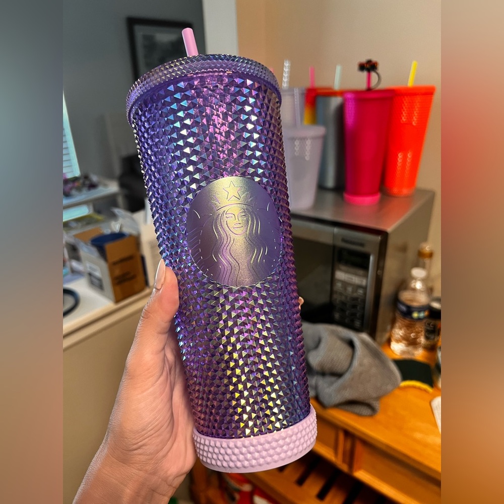 US released purple oil slick Starbucks studded tumbler